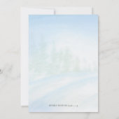 Invitation Arbre de Noël Baubles hiver Révélation de genre (Dos)