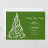 Invitation Arbre de Noël blanc sur la Maison ouverte des Vaca (Devant)