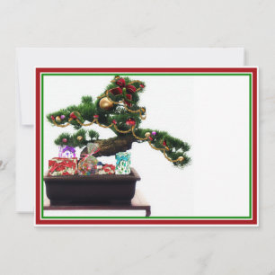 Invitation Arbre de Noël Bonsai