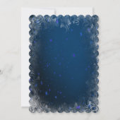 Invitation Arbre de Noël, Bow, Blue Corporate Party Invitatio (Dos)