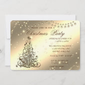 Invitation Arbre de Noël, Brillant, Fête de Noël d'entreprise (Devant)