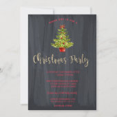 Invitation Arbre de Noël Compagnie fête de Noël (Devant)