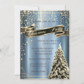 Invitation Arbre de Noël Compagnie Métallurgique Bleue Noël (Devant)