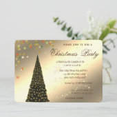 Invitation Arbre de Noël, Confetti, Fête de Noël d'entreprise (Debout devant)