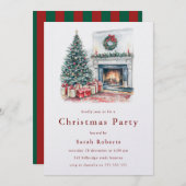 Invitation Arbre de Noël cosy et Foyer de Noël (Devant / Derrière)