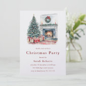 Invitation Arbre de Noël cosy et Foyer de Noël (Debout devant)