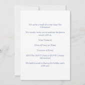 Invitation Arbre de Noël dans Delft Blue personnalisable (Dos)