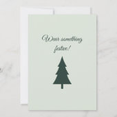 Invitation Arbre de Noël de fête de fin d'année (Dos)