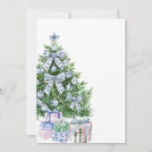 Invitation Arbre de Noël de la fête de mariage en chinoiserie (Dos)