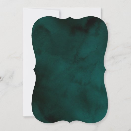 Invitation Arbre de Noël de vacances Bow, Fête de Noël verte (Dos)