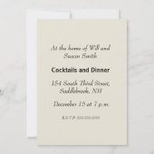 Invitation Arbre de Noël du Père Noël victorien (Dos)