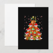 Invitation Arbre de Noël éclairage basket Santa Basketball Ch (Devant / Derrière)