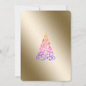 Invitation Arbre de Noël élégant cool Corporatif Noël (Dos)