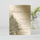 Invitation Arbre de Noël élégant de luxe, fête de Noël (Debout devant)