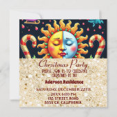 Invitation Arbre de Noël en 3d | Noël en or (Devant)