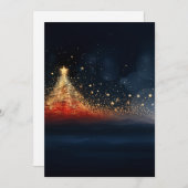 Invitation Arbre de Noël étincelant 7 (Devant / Derrière)