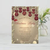 Invitation Arbre de Noël, Étoiles Noël Compagnie fêtes (Debout devant)