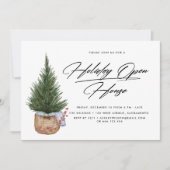 Invitation Arbre de Noël festif | Holiday Open House (Devant)