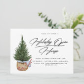 Invitation Arbre de Noël festif | Holiday Open House (Debout devant)
