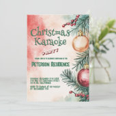 Invitation Arbre de Noël I Noël Karaoke Party (Debout devant)