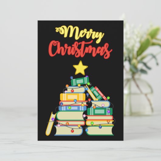 Invitation Arbre de Noël livresque II (Debout devant)