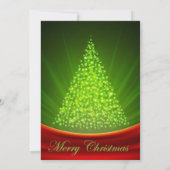 Invitation Arbre de Noël, Lumières, Fête de Noël (Dos)