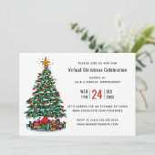 Invitation Arbre de Noël Moderne (Debout devant)
