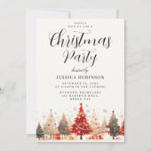 Invitation Arbre de Noël & Présente tous l'événement Fête de  (Devant)