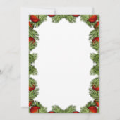 Invitation Arbre de Noël, rennes dorés (Dos)