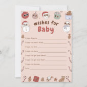 Invitation Arbre de Noël rose Super souhaits pour le jeu de b (Devant)