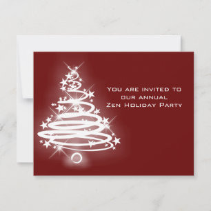 Invitation Arbre de Noël Zen