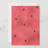 Invitation Arbre de pastèque de Noël (Dos)