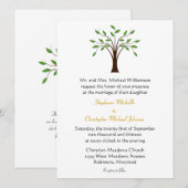 Invitation Arbre de symbolique moderne de la vie sur le (Devant / Derrière)