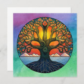 Invitation Arbre de Vie (Devant / Derrière)