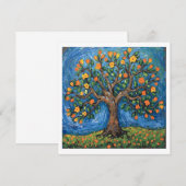 Invitation Arbre de vie artwork,Celtique (Devant / Derrière)