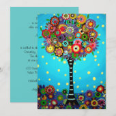 INVITATION ARBRE DE VIE BAR/BAT MITZVAH (Devant / Derrière)