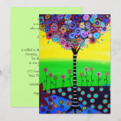 INVITATION ARBRE DE VIE BAR/BAT MITZVAH (Devant / Derrière)
