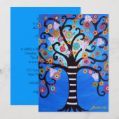 INVITATION ARBRE DE VIE BAR/BAT MITZVAH (Devant / Derrière)