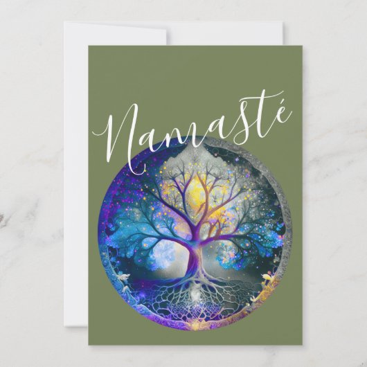 Invitation Arbre de vie | Céleste (Dos)