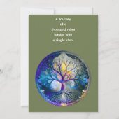 Invitation Arbre de vie | Céleste (Dos)