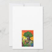 Invitation Arbre de vie Danse aquarelle Joy Love Art (Dos)