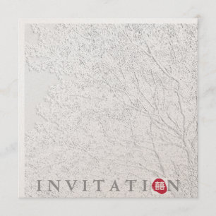 Invitation Arbre de Vie / Double Bonheur Oriental Mariage
