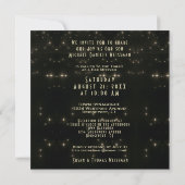 Invitation Arbre de vie Gold et Black Bar Mitzvah (Dos)
