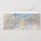 Invitation Arbre de vie Mitzvah/Silver Foil PixDezines (Dos)