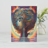 Invitation Arbre de Vie Mystique de l'Art Sacré Rêveur Spirit (Debout devant)
