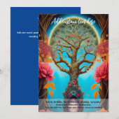 Invitation Arbre de Vie Mystique de l'Art Sacré Rêveur Spirit (Devant / Derrière)