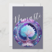 Invitation Arbre de vie | Nuit étoilée (Dos)