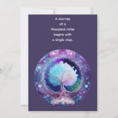 Invitation Arbre de vie | Nuit étoilée (Dos)