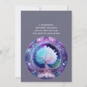 Invitation Arbre de vie | Nuit étoilée (Dos)