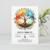 Invitation Arbre de vie sur mesure magique (Debout devant)